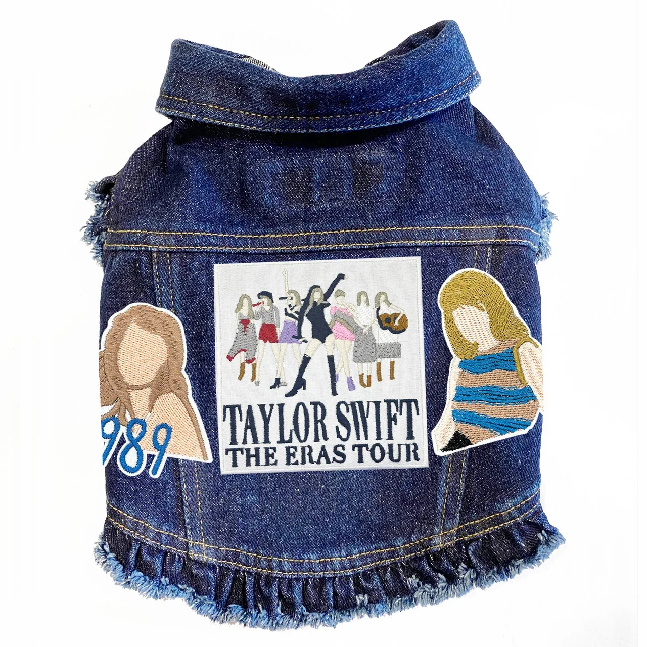 Eras Tour Swiftie inspired Denim Dog Jacket in 3 Colors - Image 2