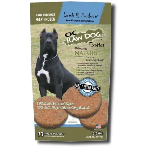 OC Raw Frozen Foods Lamb & Produce Patties Raw Frozen Dog Food - 6.5 lb Bag