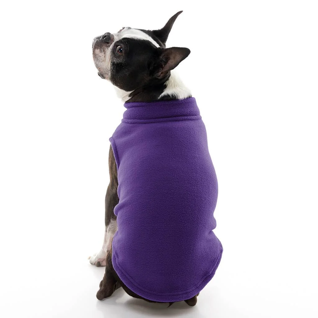 Stretch Fleece Vest For Small and Big Dogs in Violet