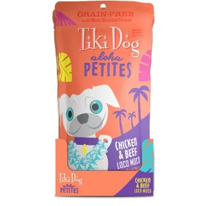 Tiki Dog Aloha Petites Chicken & Beef Loco Moco Dog Food in Pouches - 12/3.5oz Pouches - Case of 12