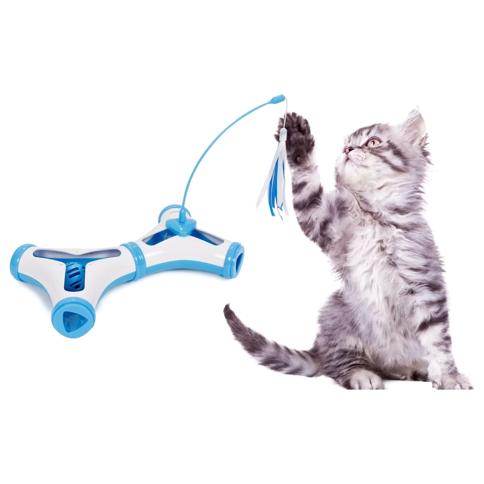 Pet Life ® 'Kitty-Tease' Interactive Teaser Kitty Cat Puzzle Toy - Image 2