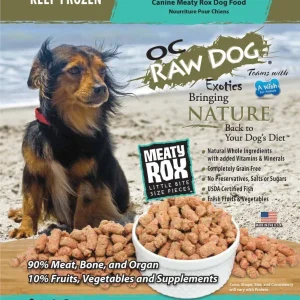 OC Raw Frozen Foods Fish & Produce Meaty Rox Raw Frozen Dog Food - 3 lb Bag