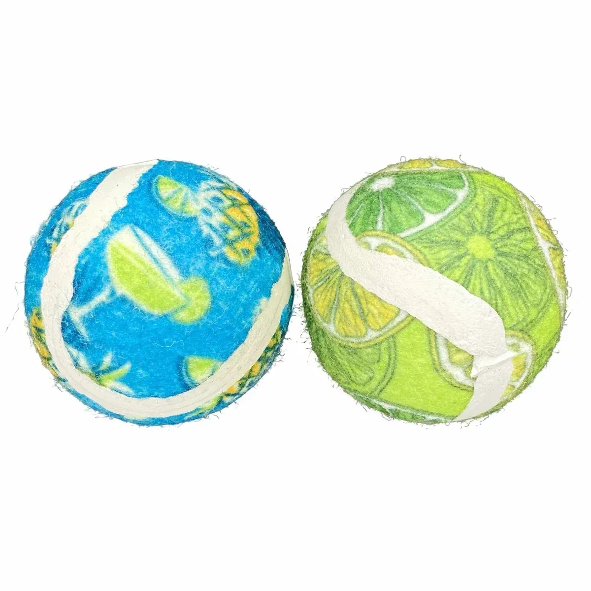 Multipet Margaritaville Tennis Ball Cat Toy, 2 in, 2-Count - Image 2
