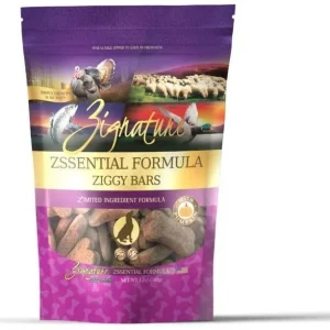 Pets Global Grain-Free Ziggy Bars Zignature Zssential Formula Biscuit Dog Treats - 12 oz Bag