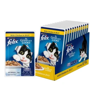 Purina Felix with Chicken in Jelly Complete and Balanced Adult Cat Wet Food
