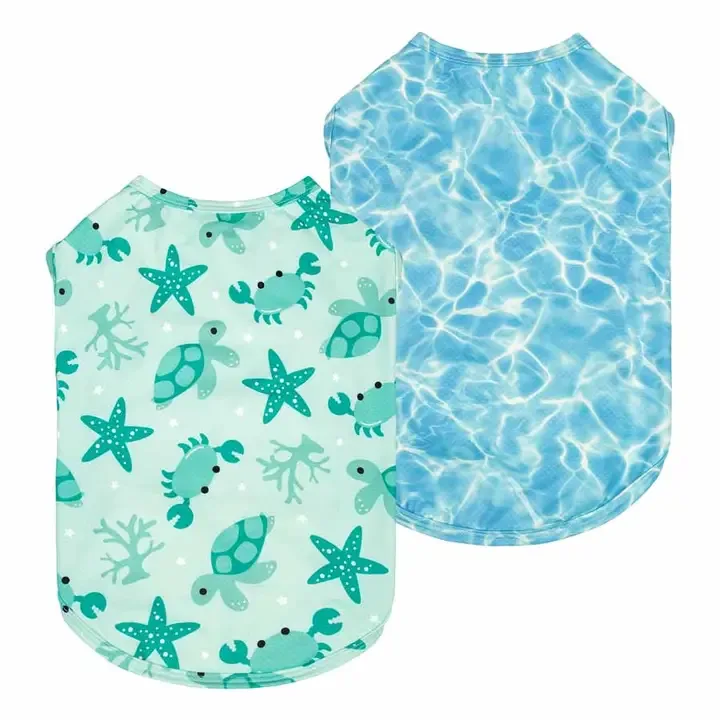 2 Pack Marine Upf 50+ Dog Uv Protection Shirt