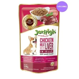 JerHigh Chicken with Liver in Jelly Dog Wet Food (Limited Stocks)