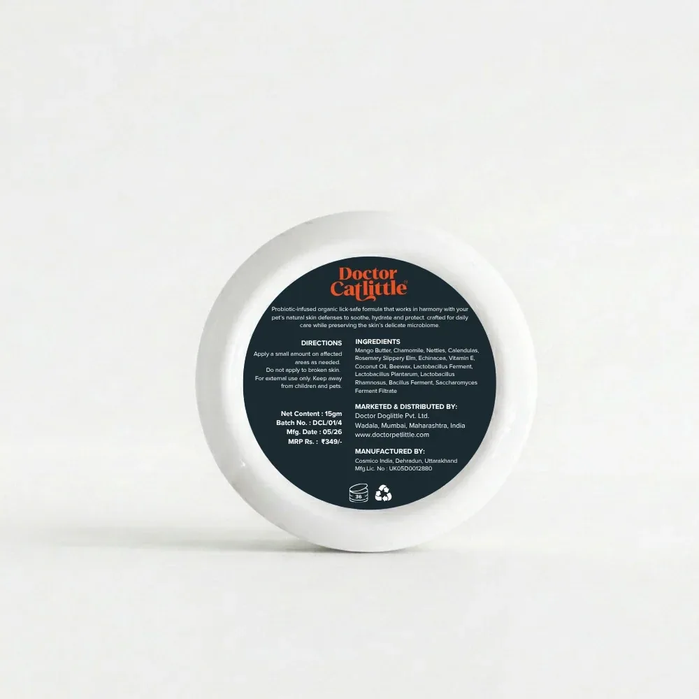 Doctor Catlittle Probiotic Mango Butter Paw & Nose Balm for Cats - Image 2