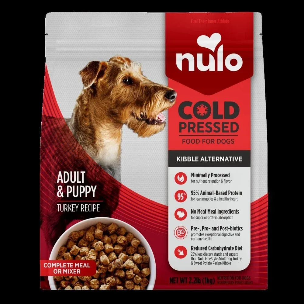 Nulo Cold Pressed Turkey Recipe Kibble Alternative Meal and Mixer Puppy and Adult Dry Dog Food - Image 2