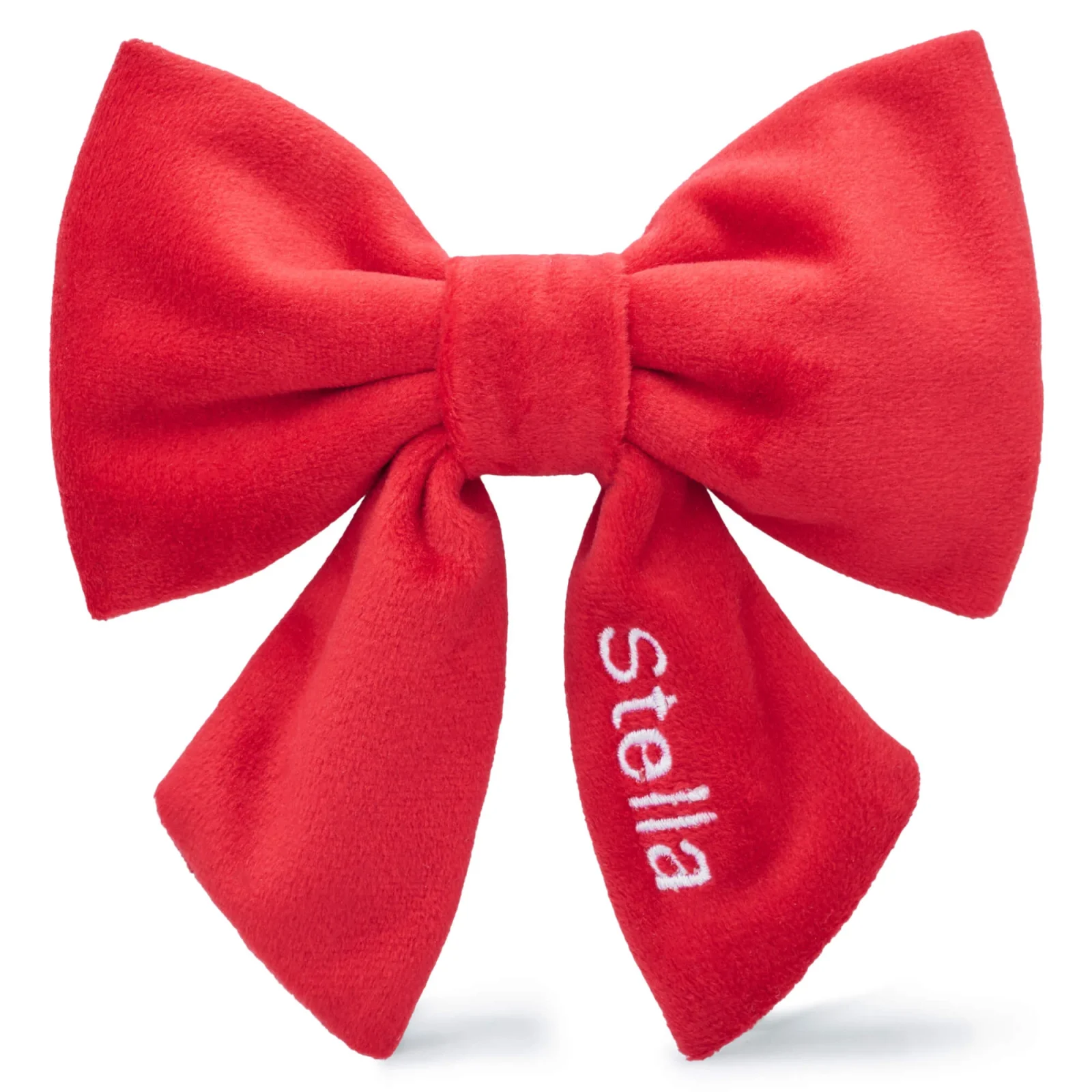 Cranberry Velvet Lady Dog Bow