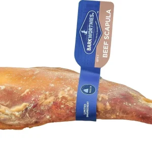 Barkworthies 7" Dog Chew Treat - 9" Beef Scapula - 20 ct Case - Case of 1