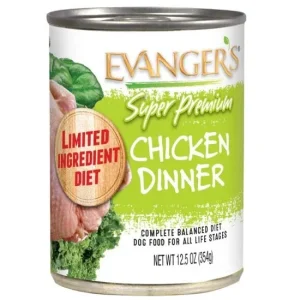 Evanger's Chicken Dinner with Chunks Super Premium Canned Dog Food - 13 oz Cans - Case of 12