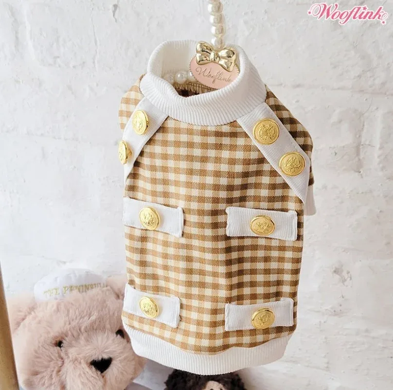 Wooflink Posh Boy Cardigan - Caramel