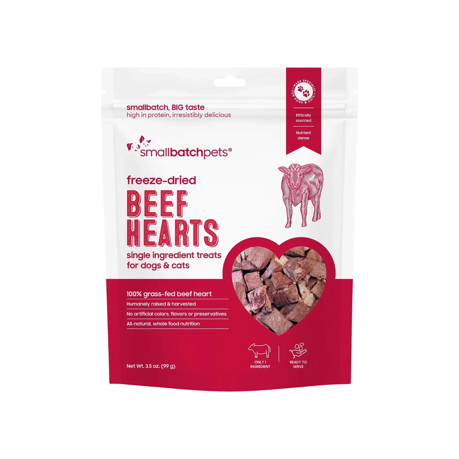 SmallBatch Freeze Dried Heart Treats