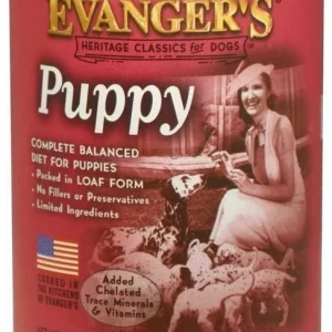 Evanger's All Natural Puppy Complete Classic Canned Dog Food Dinners - 13 oz Cans - Case of 12