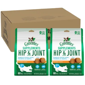 Greenies Hip & Joint Supplement for Dogs - 160 Count - 3.4 lbs
