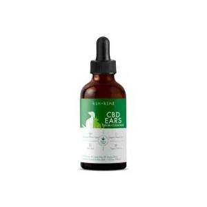 KIN + KIND CBD Calming Cat and Dog Ear Cleanser - 4 oz Bottle