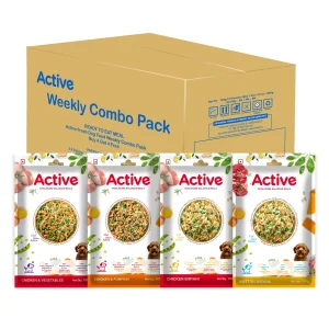 Active Weekly Combo Packof 4 Biryani Fresh Food For Dogs (Buy 1 Get 1)