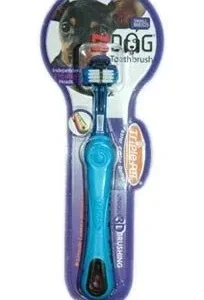 Triple Pet Toothbrush for Small Breeds