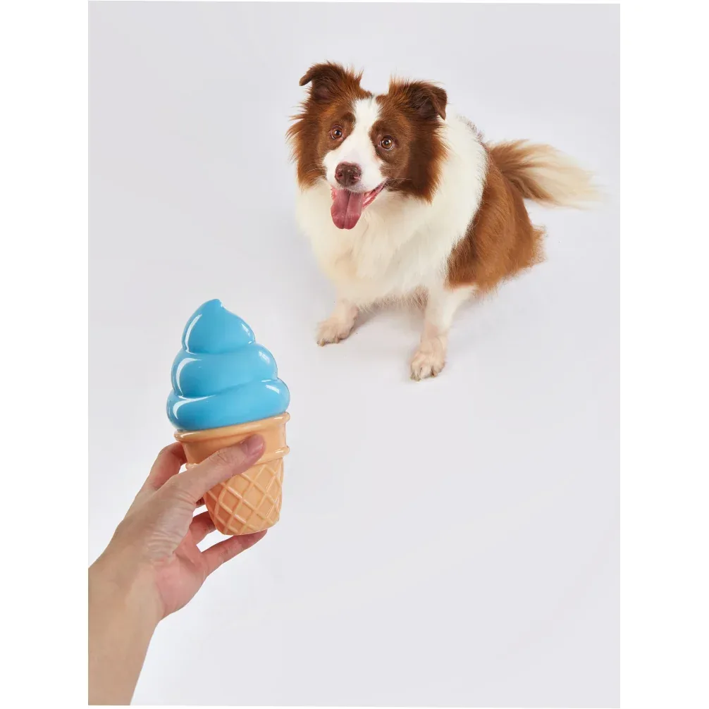 Fofos Ice Cream Shaped Cooling Toy for Dogs (Blue) - Image 2