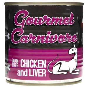 Tiki Dog Carnivore Chicken & Liver Canned Dog Food - 12 oz Cans - Case of 12