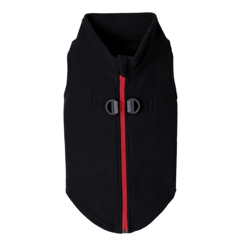 Zip Up Fleece in Black - Image 2