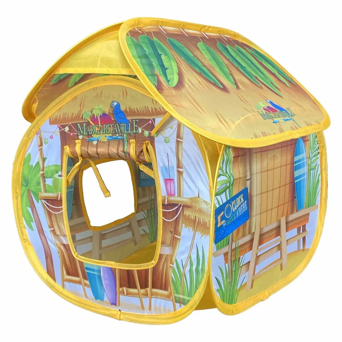 Multipet Margaritaville Cat Tiki Hut Tent 16 in
