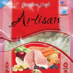 Grandma Lucy's Artisan Grain-Free Pork Freeze-Dried Dog Food - 3 lb Bag