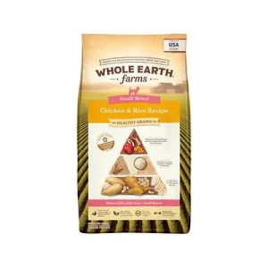 Whole Earth Farms Healthy Grains Small Breed Chicken & Rice Dry Dog Food - 12 lb Bag