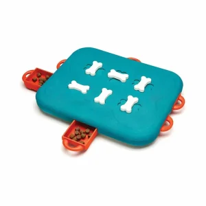 Nina Ottosson Dog Casino Interactive Treat Dog Puzzle Dog Toy Turquoise Level 3