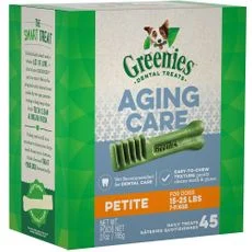 Greenies Aging Care Dental Chews Dog Treats - Petite 27oz (45 Bones) - Image 2
