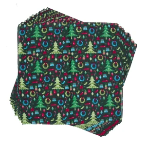 Trendy Christmas Dog Bandana, 22 inch, 12 Pack