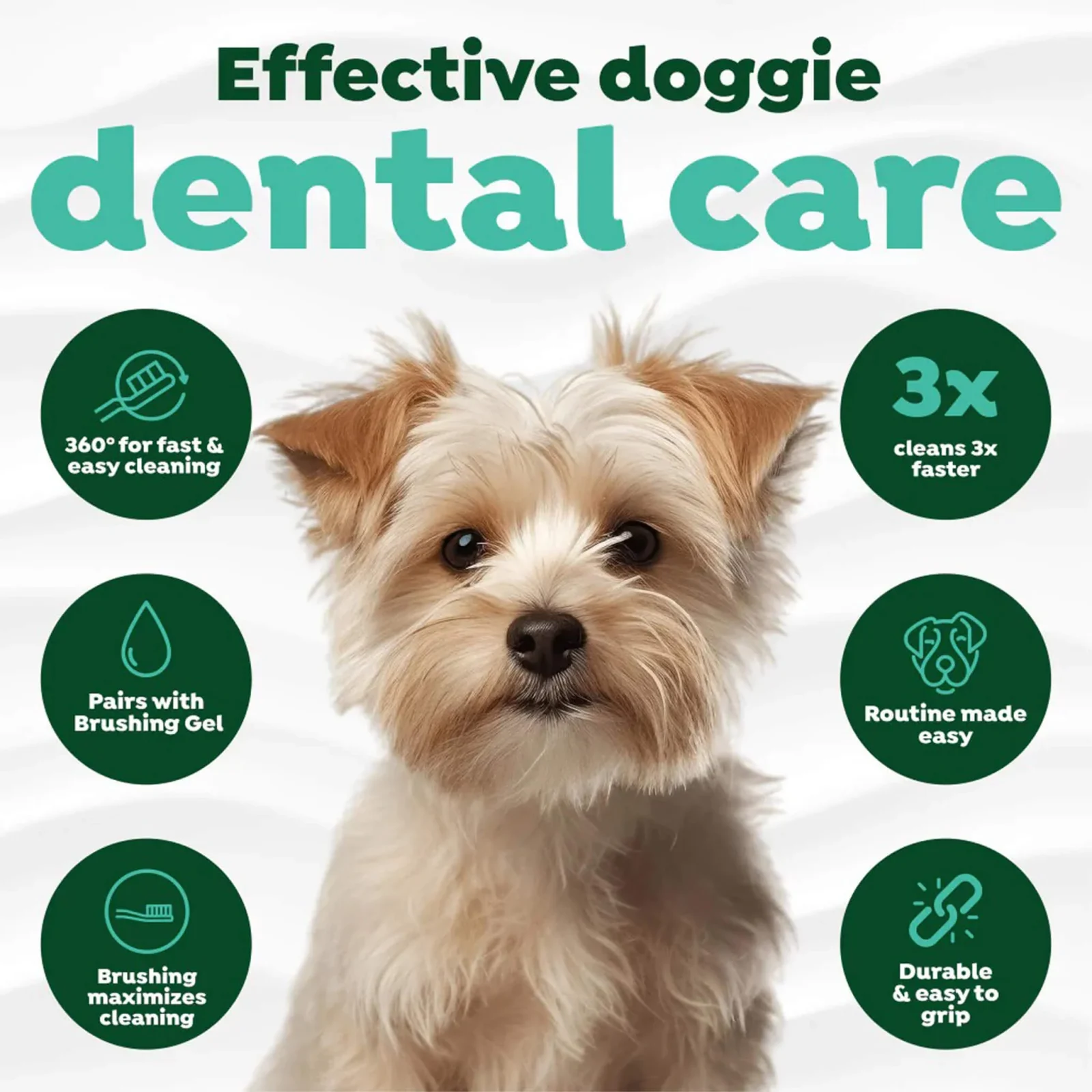 TropiClean Fresh Breath Dog & Cat Finger Brushes - Image 2