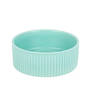 Jardin Ribbed Pet Bowl in Blue