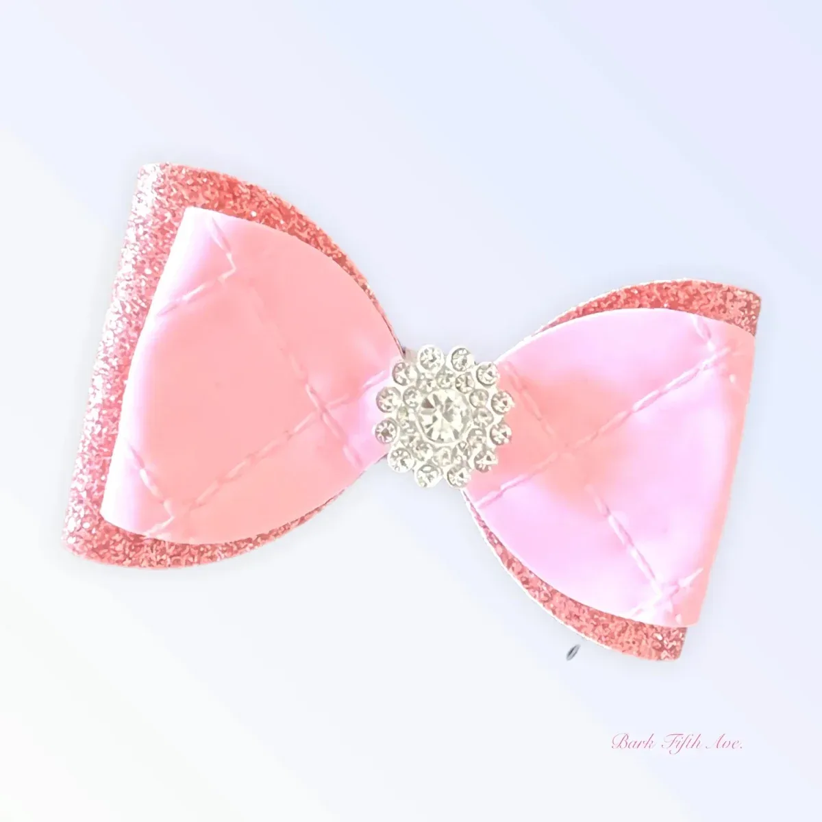 Quilted Glam Spring Bow for Dogs by Bark Fifth Avenue