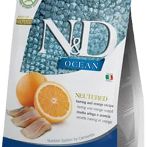 Farmina N&D Prime Ocean Cat Herring & Orange Neutered Dry Cat Food - 3.3 lb Bag