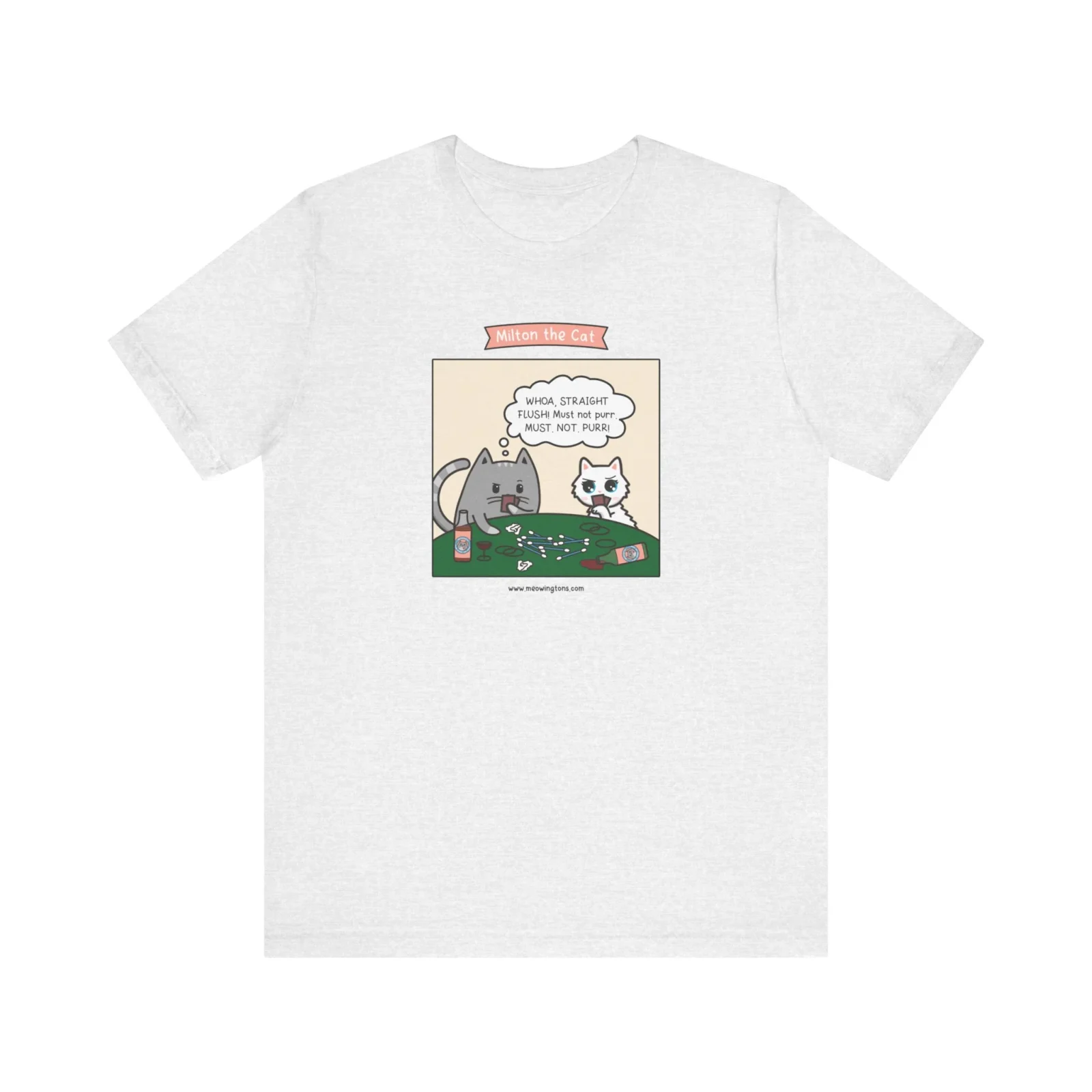 Cat Poker Comic T-Shirt