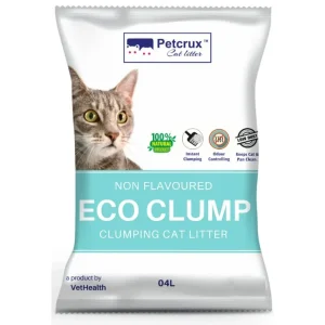 Petcrux Eco Clump Bentonite Unscented Cat Litter (Limited Stocks)