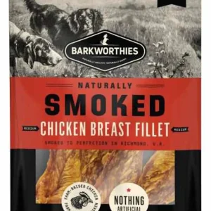 Barkworthies Smoked Chicken Fillet Jerky Dog Treats 4 oz