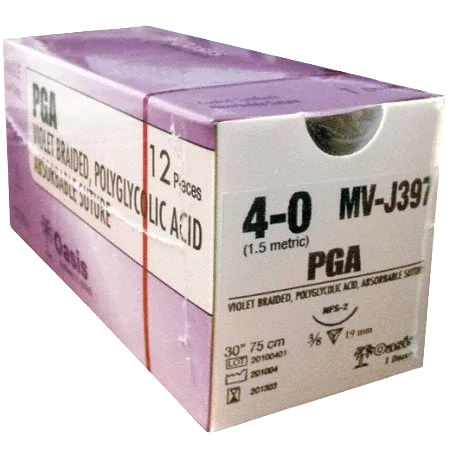 PGA Violet Braided Polyglycolic Absorbable Suture - Image 2