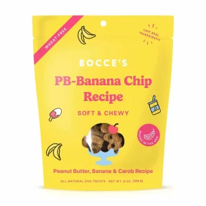 Bocce's Bakery PB-Banana Chip Soft & Chewy Dog Treats 6 oz