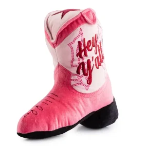 Pink Cowgirl Boot Toy