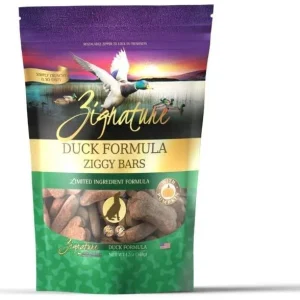 Pets Global Grain-Free Ziggy Bars Zignature Duck Formula Biscuit Dog Treats - 12 oz Bag