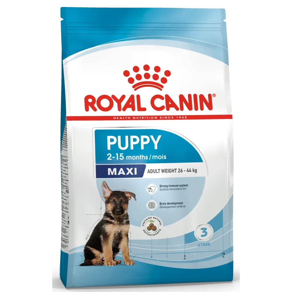 Royal Canin Maxi Puppy Dog Dry and Wet Food Combo - Image 2