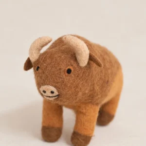AMERICAN BISON WOOL DOG TOY