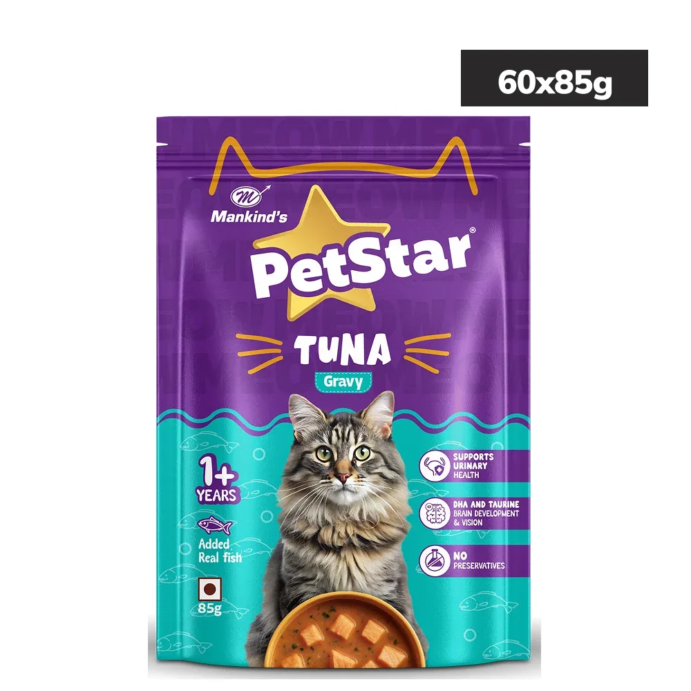 Mankind Petstar Tuna Gravy Adult Cat Wet Food