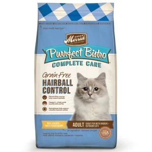 Merrick Purrfect Bistro Grain-Free Complete Care Hairball Control Recipe Dry Cat Food - 7 lb Bag