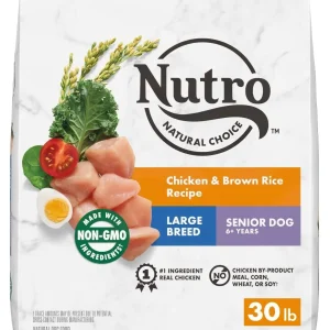 Nutro Natural Choice Large Breed Senior Chicken, Rice & Sweet Potato Dry Dog Food - 30 lb Bag