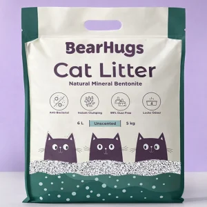 BearHugs Unscented Bentonite Cat Litter