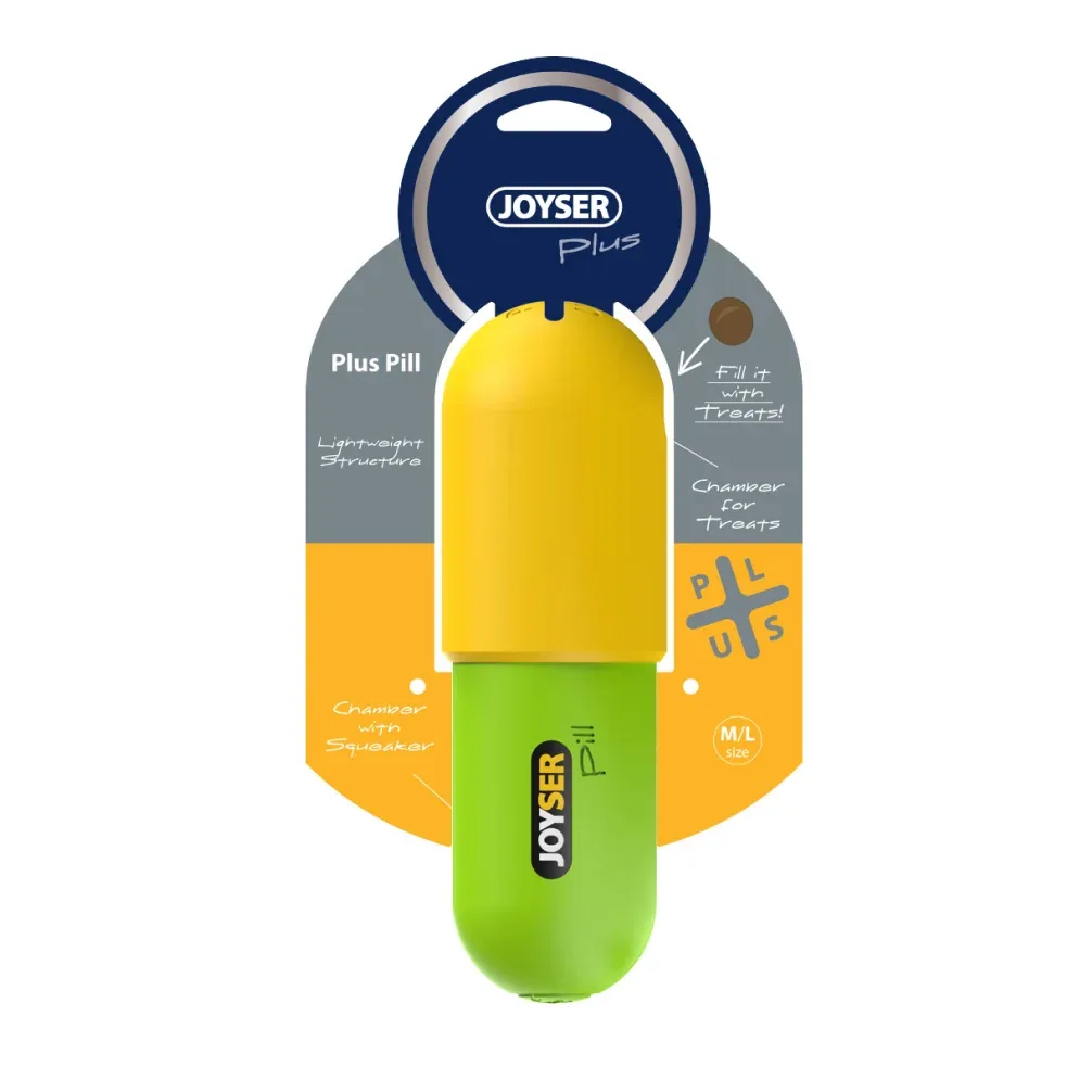 Joyser Plus Pill Toy for Dogs (Green/Yellow) - Image 2